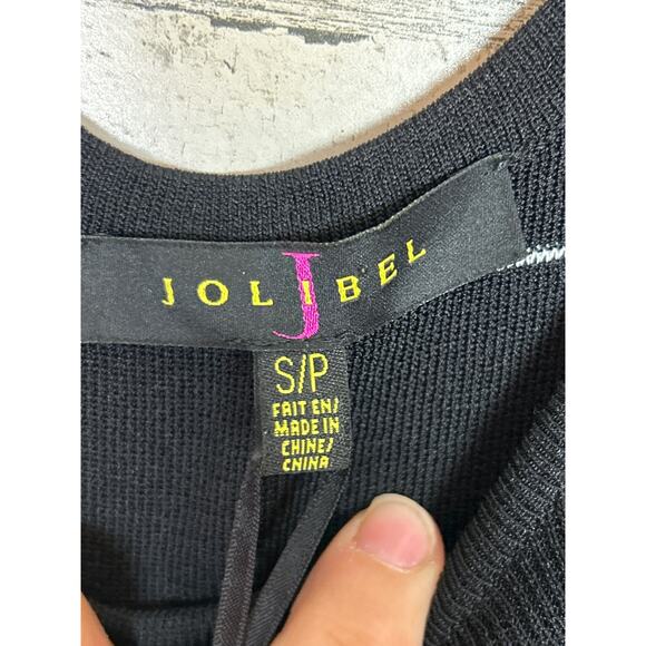 Jolibel Womens small black striped blouse new with tag summer viscose top blouse - Picture 4 of 4